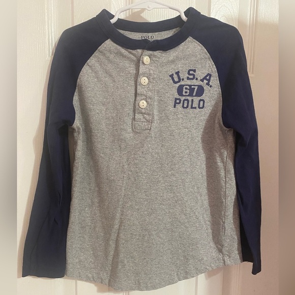 Polo Ralph Lauren Raglan Tee Shirt - Picture 1 of 7
